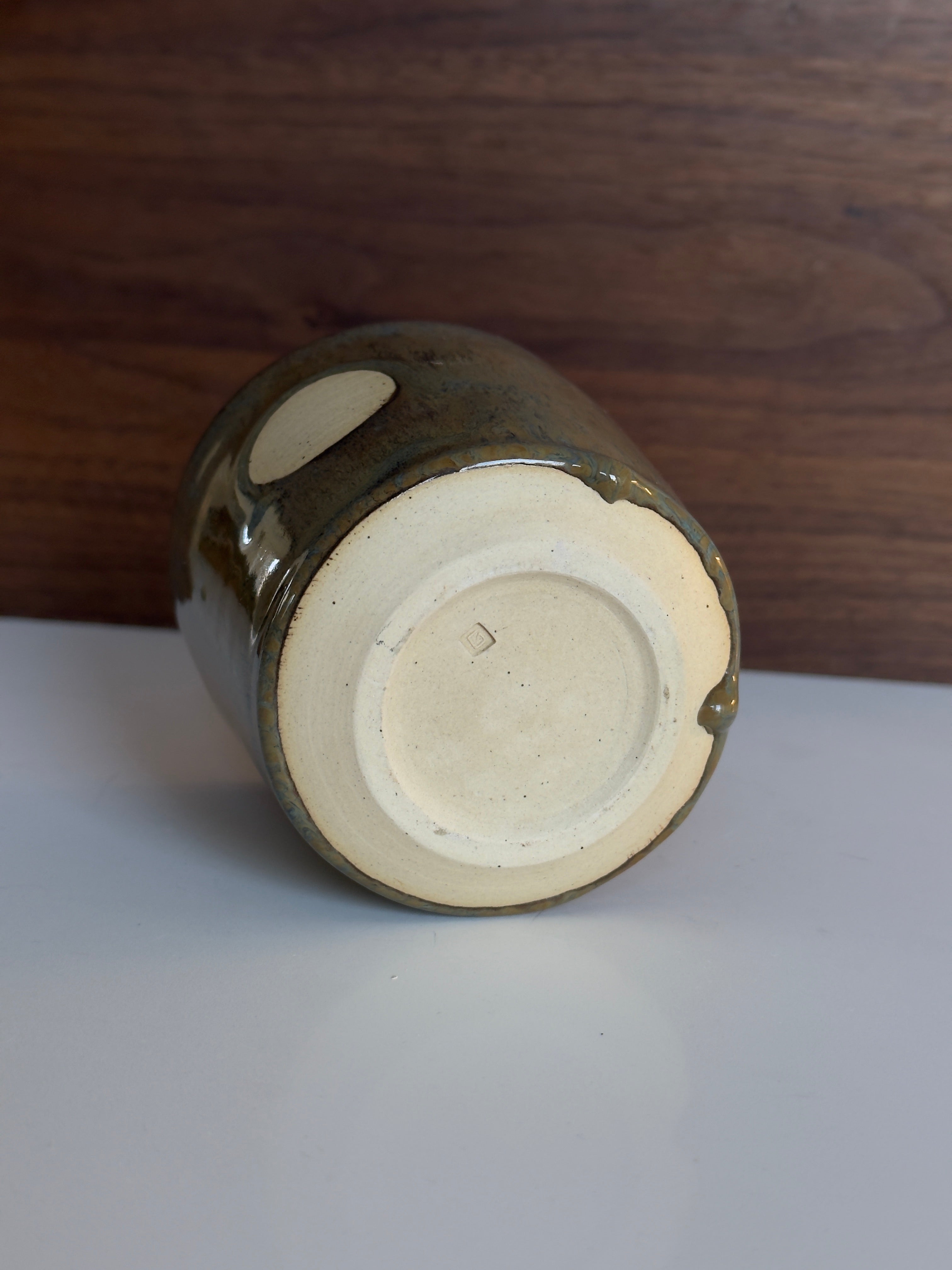 Mug, 10oz, Blue Copper Dot