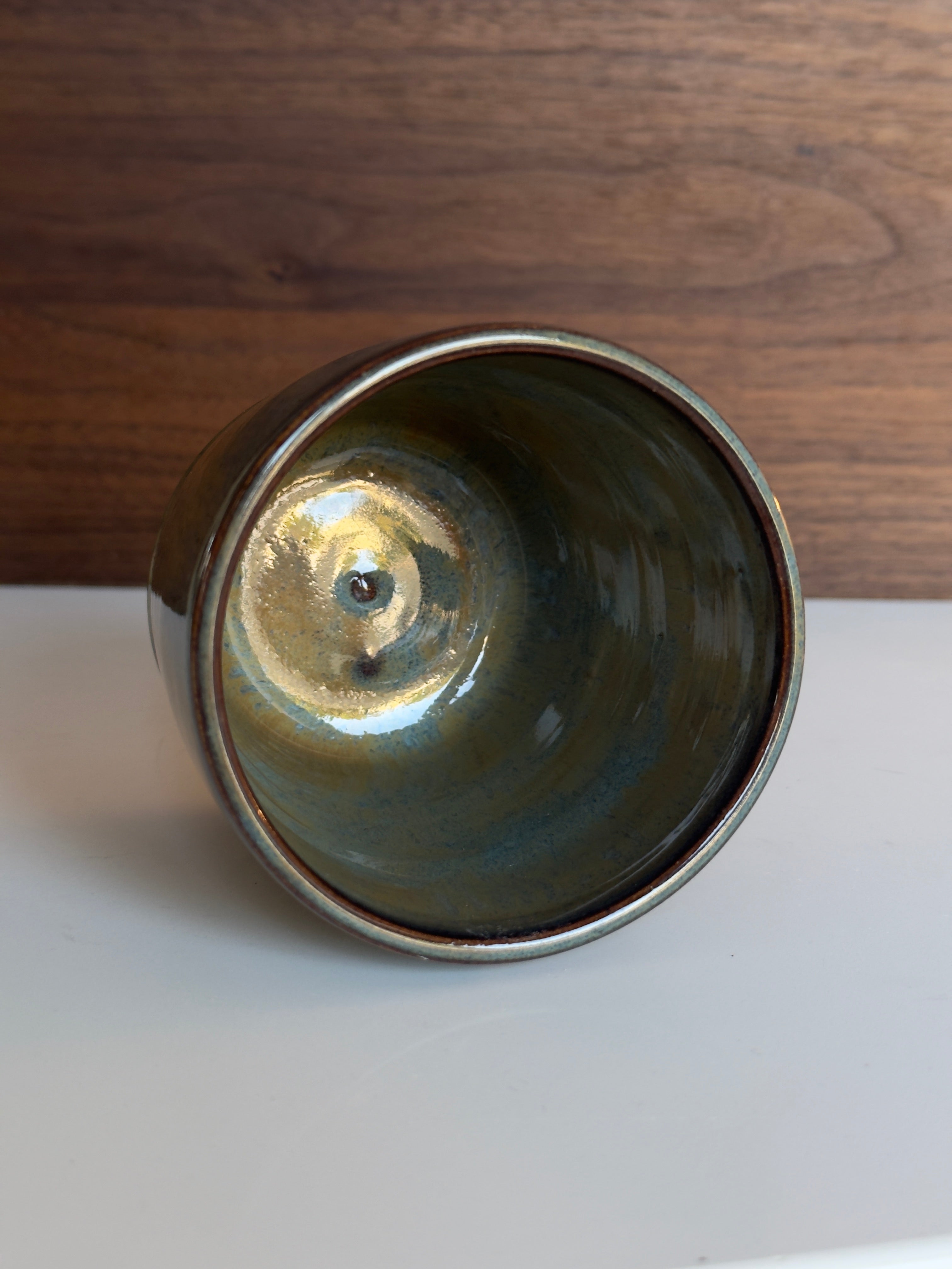 Mug, 10oz, Blue Copper Dot