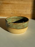 Matcha Bowl, Light Clay with Olive Shino Glaze
